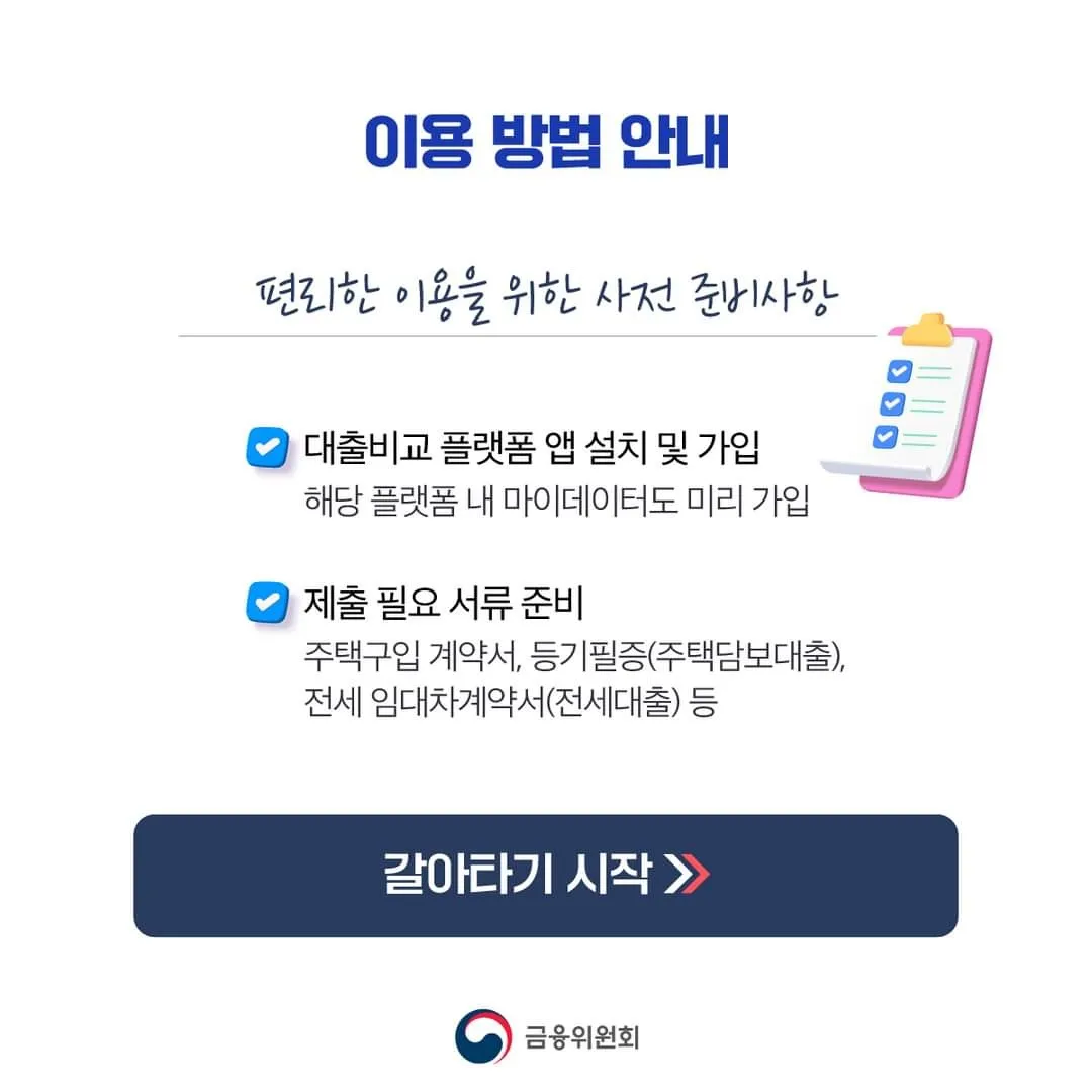 대환대출 이용 방법 안내