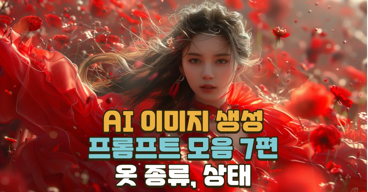 AI 이미지 생성을 위한 프롬프트 모음 7편 - 옷 종류, 상태