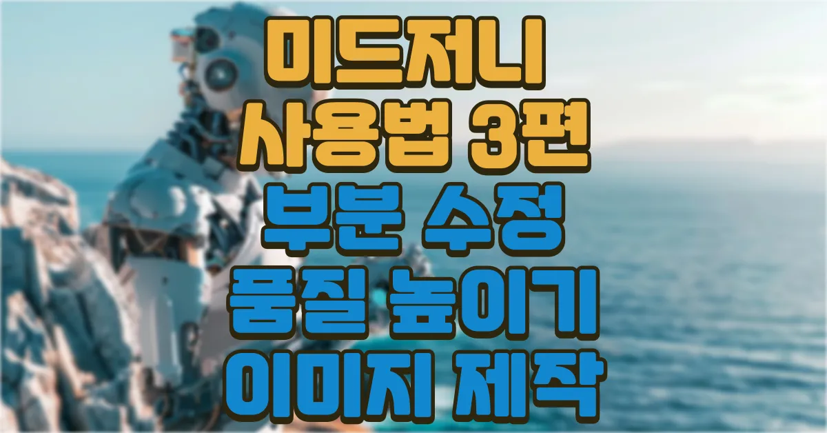 미드저니 사용법 2단계: 이미지 생성 및 사이즈 조절 방법 1